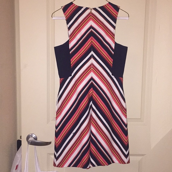 Trina Turk striped navy pink sheath tank dress - Picture 8 of 8